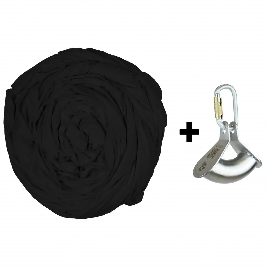 [PRO_sal_8_black] Akrobatická šála PRONÁJEM (Černá, 8m)